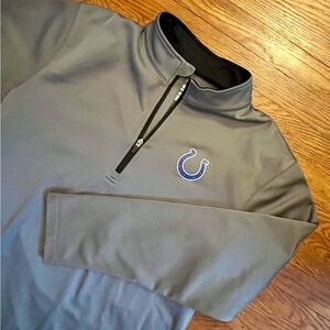 Indianapolis Colts NFL Majestic‎ Thermabase Long Sleeve Men’s Large Quarter Zip